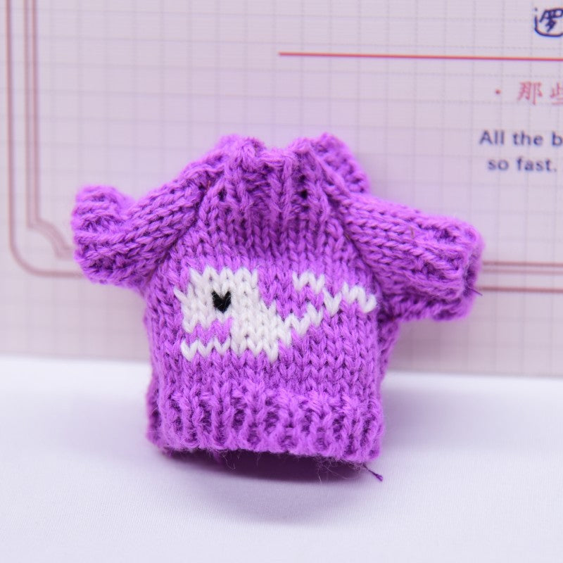Wholesale Wholesale 10cm Handdog Doll Replacement Clothes Sweater Toy Cotton Doll Accessories Finished Dress-up Accessories